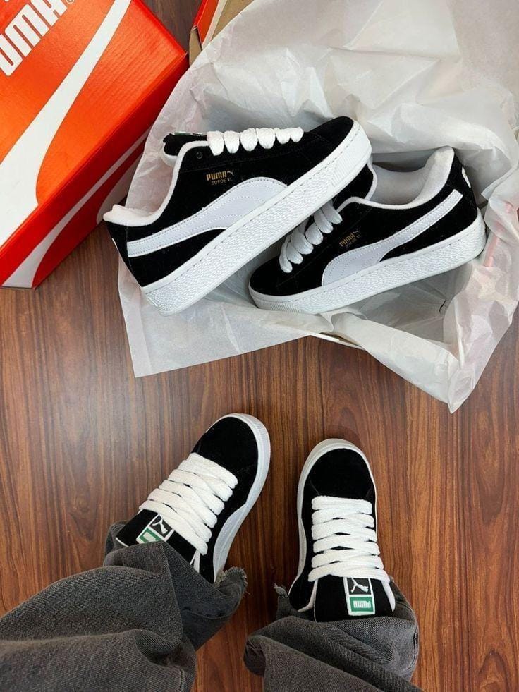 Puma Suede XL - black and white