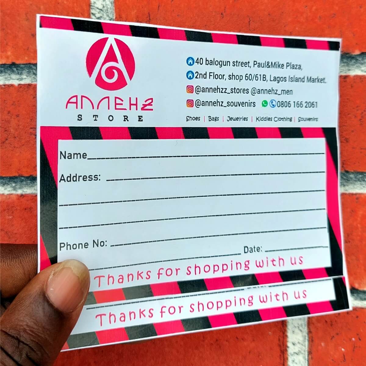 Custom Delivery Stickers (10 Pcs)