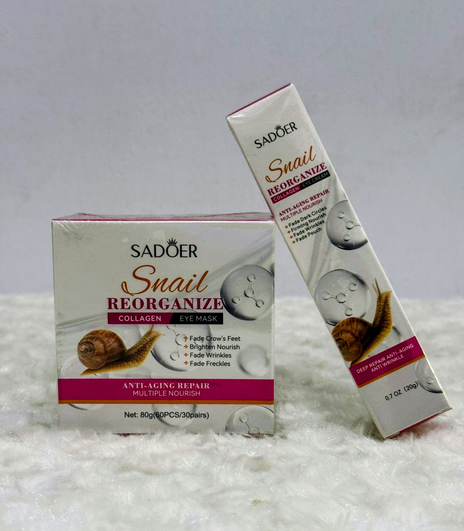Snail under eye & Eye cream